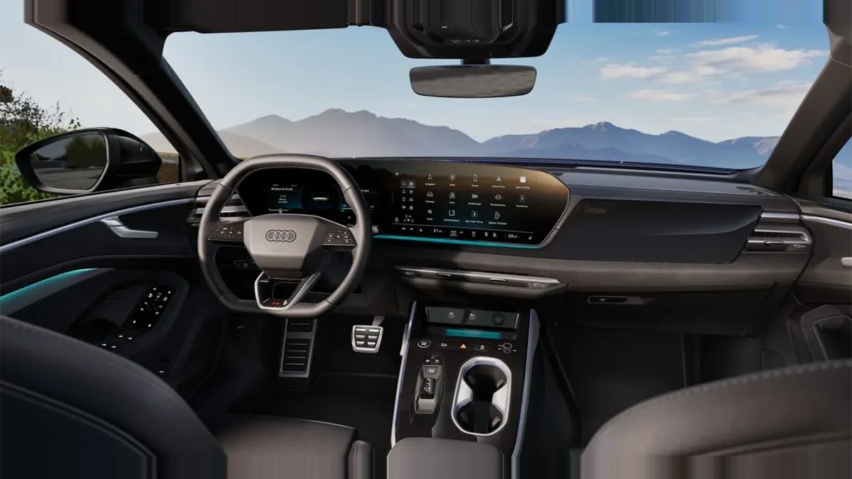 Audi A6 TDI 150kW (204CV) S Tronic Black Line en renting en Madrid — Delantera