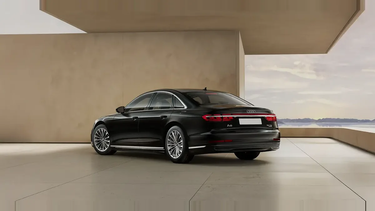 Audi A8 50 TDI 210kW (286CV) Quattro Tiptronic en renting en Madrid — Trasera
