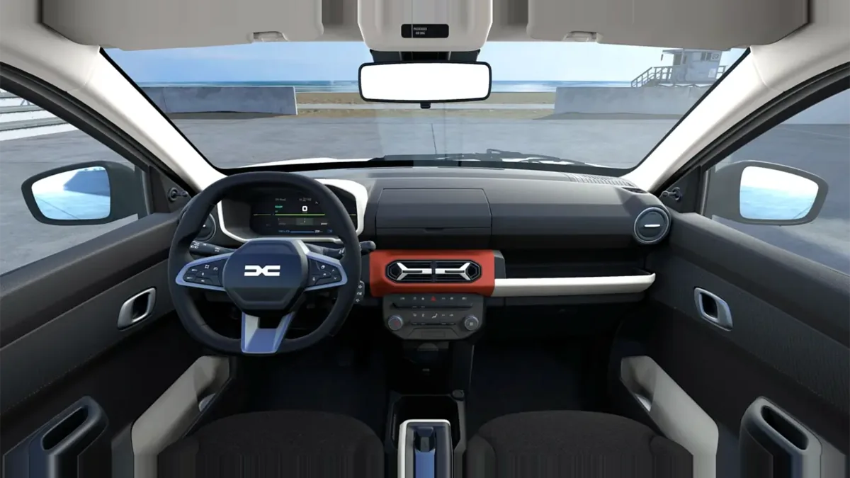 Dacia Spring Expression Electric 33kW (45CV) en renting en Madrid — Delantera