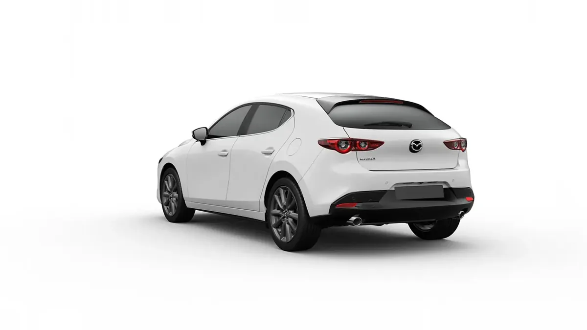 Mazda 3 2.5L e-Skyactiv G MHEV 140CV 6AT Centre-Line en renting en Madrid — Lateral