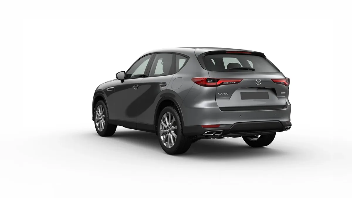 Mazda CX-60 e-Skyactiv D MHEV 8AT RWD Exclusive-Line en renting en Madrid — Trasera