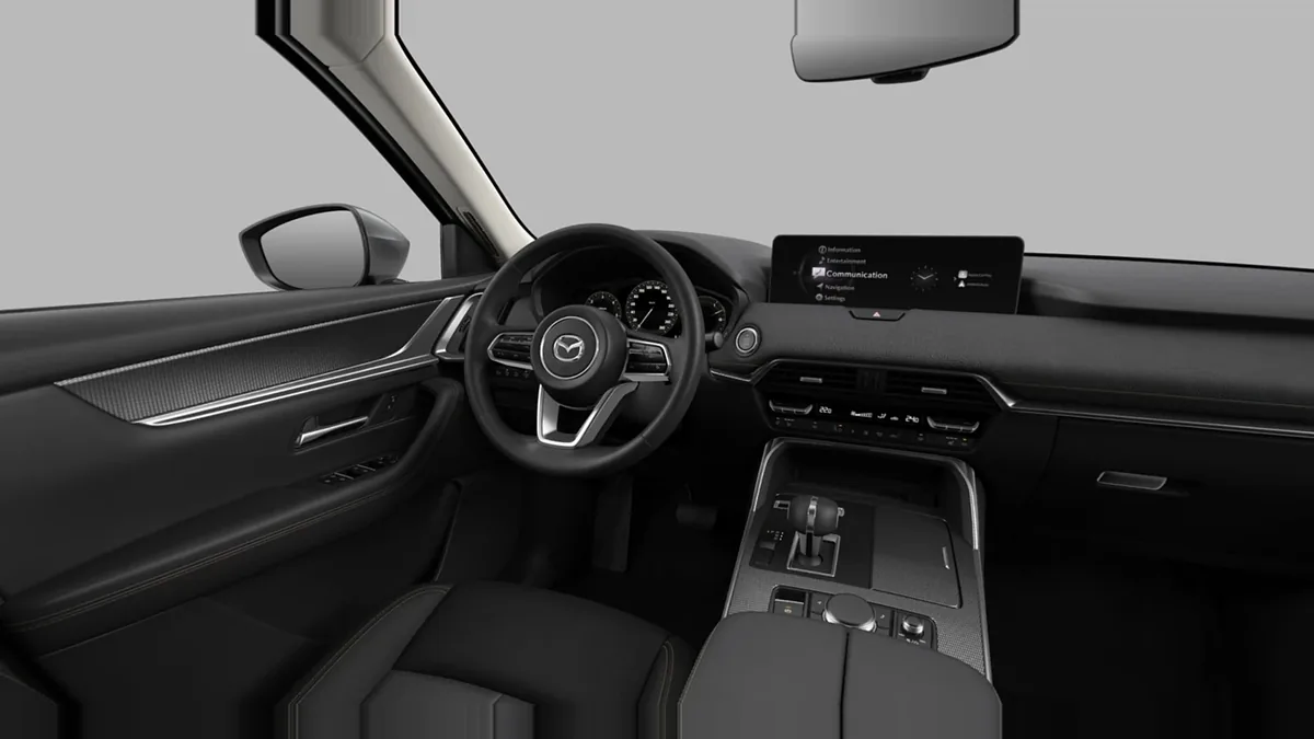 Mazda CX-60 e-Skyactiv D MHEV 8AT RWD Exclusive-Line en renting en Madrid — Delantera