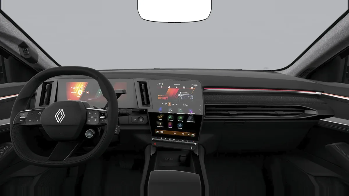Renault RAFALE TECHNO E-TECH FULL HYBRID 200CV en renting en Madrid — Delantera